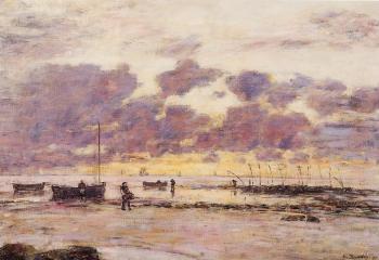 尤金 佈丹 The Shores of Sainte Adresse at Twilight 尤金 佈丹 The Shores of Sainte Adresse at Twilight